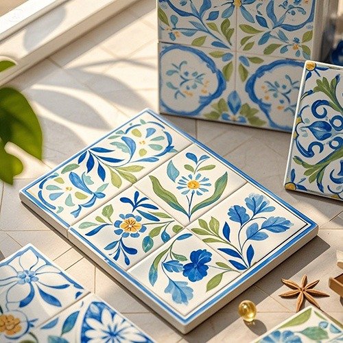 UV printing on Ceramic tiles printed using a PICTEL UV printer
