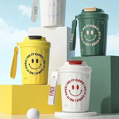 Cups printed using a PICTEL UV printer
