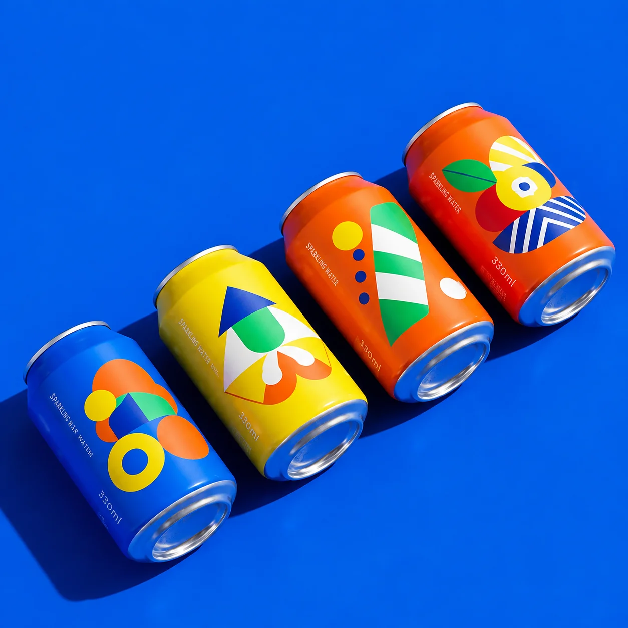 Cans printed using a PICTEL UV printer