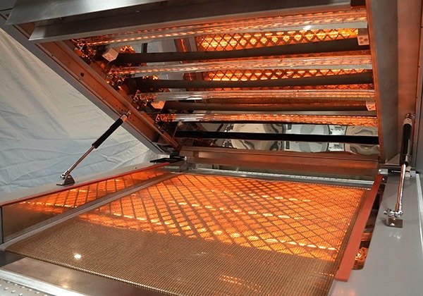 Double-row heating lamps